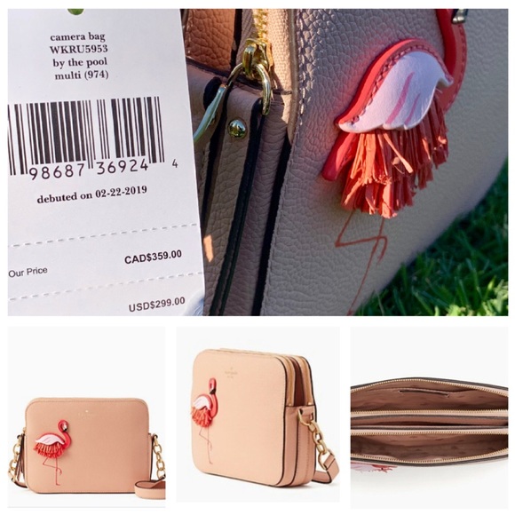 💥 Kate Spade Flamingo By The Pool Crossbody Set💥 - Picture 7 of 8